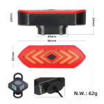 LED-Blinkers med fjärrkontroll - Xiaomi Pro/Pro2/1S Elscooter - Bild 2