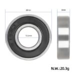 Set av kullager 6001RS till bakhjulet - Xiaomi M365 Pro / 1S / Pro 2 - Bild 2