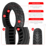 10 tum Punkteringsfritt Däck 10*2.50 - Kugoo M4 / Zero 10X / Joyor Y6 - Bild 6