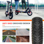 Silikonfyllt Offroad Däck 10*3 / 255*80 - Kukirin G2 Max / G3 Pro - Bild 5