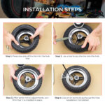 Silikonfyllt Offroad Däck 10*3 / 255*80 - Kukirin G2 Max / G3 Pro - Bild 6