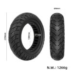 10 tum Punkteringsfritt Däck 10*2.50 - Kugoo M4 / Zero 10X / Joyor Y6 - Bild 3