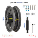 Förstärkt delbar fälg till Elscooter - Xiaomi Pro / Pro 2 - Bild 2