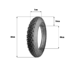 Elcykel Däck 24*4.0 - 24 tum Fatbike / Engwe X24 - Bild 3