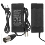 36V / 42V 2A Batteriladdare till Elscooter, Elcykel & Elrullstol – XLR 3-pin