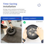 Förstärkt delbar fälg till Elscooter - Xiaomi Pro / Pro 2 - Bild 4