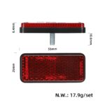 Röd reflex till stänkskärm – Xiaomi 4 Lite 2nd Gen (Original) - Bild 2