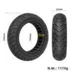 10 tum Punkteringsfritt däck 60/70-6.5 - Ninebot / Xiaomi / Navee GT3 - Bild 3