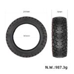 Silikonfyllt Däck 10*2.70-6.5 - Kukirin G2 G3 / iScooter - Bild 3