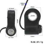 Tändningslås med nyckel - Kukirin G2 Pro (3-pin) - Bild 3