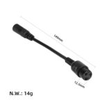 Adapterkabel DC 2.1 till GX16 3-pin – elscooter laddare - Bild 2