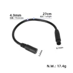 Adapterkabel DC 2.1mm till Kukirin elscooter laddare - Bild 2