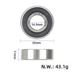 Kullager 6202 2RS - 15*35*11mm - Bild 2