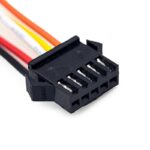 SM/JST 5-pin kontakt med kabel 22AWG - (hane/hona) - Bild 3
