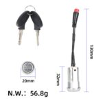 Tändningslås med nycklar - Kukirin G3 Pro elscooter - Bild 2