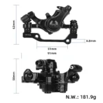 F180/R160mm Bromsok till elscooter - Kukirin C1 Pro (bakbroms) - Bild 2