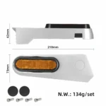 1 par hjulmutterkåpor med reflex - Xiaomi 5 Pro elscooter (bak) - Bild 2