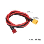 XT60 hane till T-kontakt hona adapterkabel (70 cm, 12AWG) - Bild 2