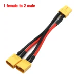 XT60 parallelladapter 1 hona till 2 hane 10 cm (14AWG)
