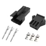 JST SM 3-6-pin kontakt 2.54mm - hane & hona med stift