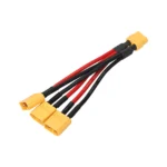 XT60 parallelladapter 1 hona till 3 hane 10 cm (14AWG)