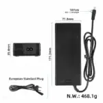 58.8V 2A Originalladdare till Kukirin G3 elscooter (52V) - Bild 2