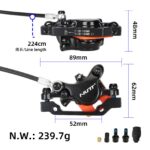 NUTT hydraulisk broms-kit till Elscooter - Vänster fram (180cm) - Bild 3