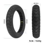 14 tum punkteringsfritt däck 14*2.50 elscooter och elcykel - Bild 2