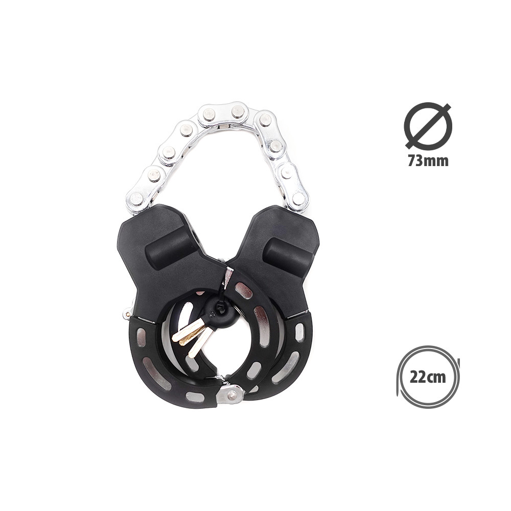117414-1.jpg Handcuff-lås till elscooter / cykel (100cm) - Bild 1