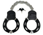 Robust Handcuff lås i härdat stål till Elscooter / MC