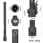 Original Styrstam med fällbas Xiaomi 5 Pro elscooter - Bild 2