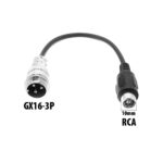 Adapter till laddare - GX16 3-pin till DC 10mm