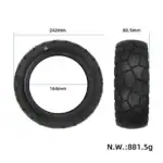 80/50-6.5 Tubeless Däck till Kukirin T3 Elscooter (Original) - Bild 2