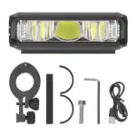 Kraftfull LED-Lampa till Elscooter / Cykel med Powerbank - Bild 4