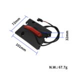 Chassikåpa med LED Kukirin G2 Max - Höger Bak - Bild 6