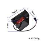 Chassikåpa med LED Kukirin G2 Max - Höger fram - Bild 6